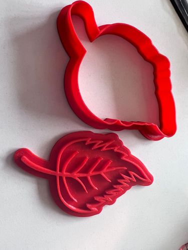 Decupatoare plastilina - frunza
